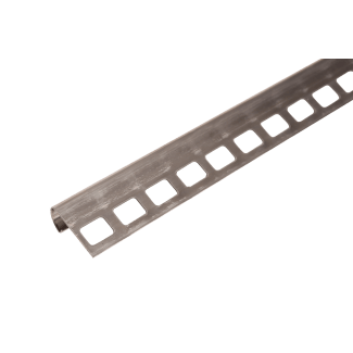 Product afbeelding voor ProOne Tegelprofiel Kwartrond 10mm 300cm RVS