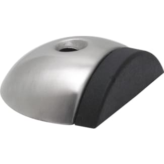 Product afbeelding voor Oxloc Deurbuffer Vloer 17.5x57mm Bolrond RVS/Rubber Zilver/Zwart