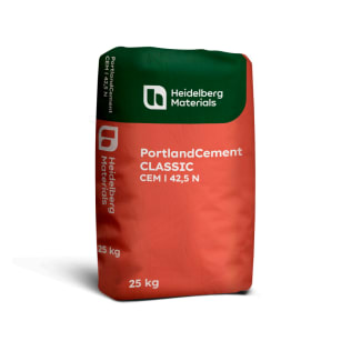 Product afbeelding voor Portlandcement CLASSIC CEM I 42,5 N 25kg PE Zak