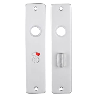 Product afbeelding voor Langschild Recht Met Krukgat/WC-garnituur 180x41mm WC57/5 Aluminium F1
