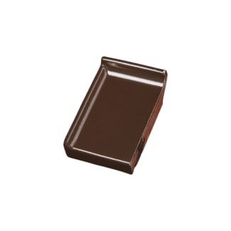 Product afbeelding voor Kloosterwaard Einddorpel Links 16cm Donkerbruin Opstaande Rand 20mm Kering