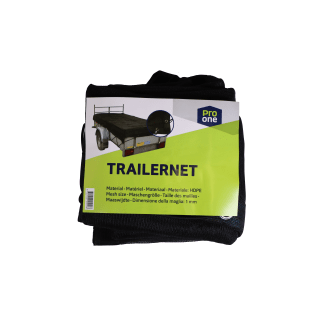 Product afbeelding voor ProOne Aanhangwagennet 2x3m Fijnmazig Met Elastiek Zwart
