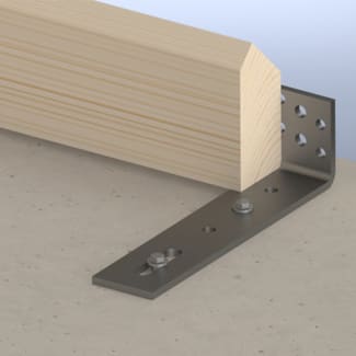 Product afbeelding voor GB Muurplaathoek 80x500mm 60x80mm Elektrolytisch Verzinkt 079885