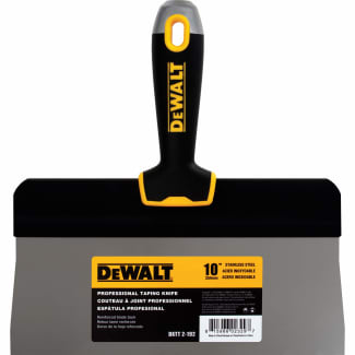 Product afbeelding voor DeWALT Spackmes Hoogblad 10" 254mm RVS Dik Blad Softgreep