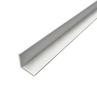 Product afbeelding voor Hardhout Hoeklat 45x45mm 275cm 2x Wit Gegrond