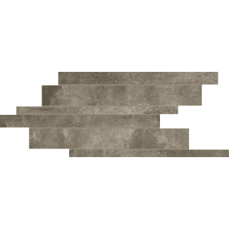 Product afbeelding voor Mozaiektegel Matiéres Gris 21x40cm 9mm Mat Gerectificeerd R10