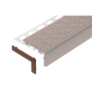 Product afbeelding voor Schlüter TREP-V60 Eindkap Links En Rechts PVC Notenbruin E/TV60NB