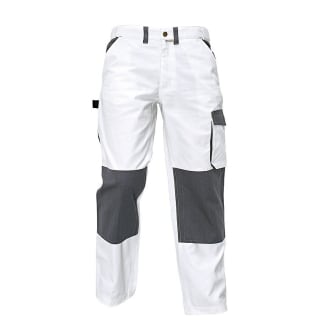 Product afbeelding voor Assent Werkbroek Lydden Lang Maat 60 Wit/Grijs