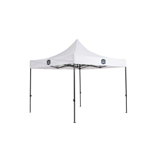 Product afbeelding voor ProOne Doorwerktent 2,9x2,9m Stalen Frame Met Kunststof Doek Wit