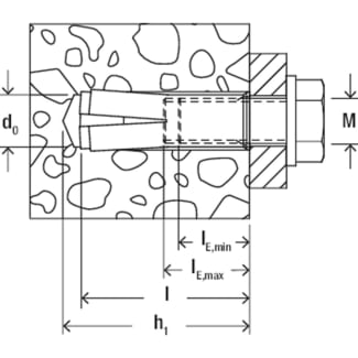Product afbeelding voor Fischer Inslaganker EA II M10x30mm Elektrolytisch Verzinkt 50st 48332