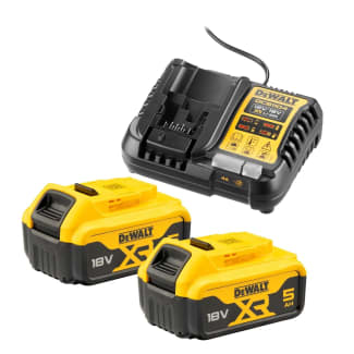 Product afbeelding voor DeWALT Starterset DCB1104P2QW 18V 2x5,0Ah Accu En 1x XR Multilader