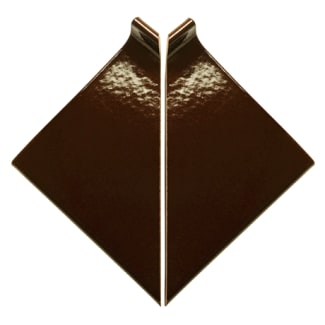 Product afbeelding voor Kloosterwaard Uitwendige Hoek 16cm Donkerbruin Hoogglans 90 Graden 20mm Kering