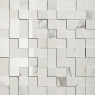 Product afbeelding voor Mozaiektegel Stella Statuario 30x30cm 9mm Modulair Mat 3x3cm Gerectificeerd