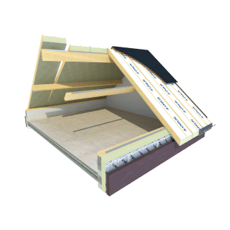 Product afbeelding voor Unilin Roof OS 12mm 80cm Rib 215mm Rc=6,3 CB White