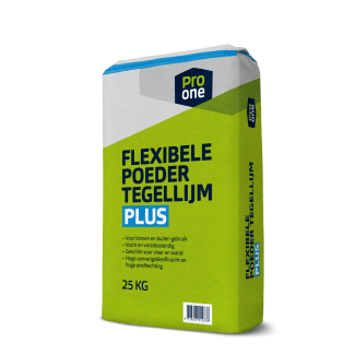 Product afbeelding voor ProOne Flexibele Poedertegellijm Plus 25kg