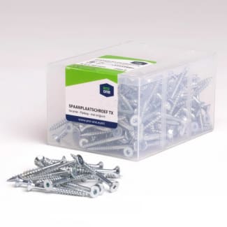 Product afbeelding voor ProOne Spaanplaatschroef 5x100/60mm Platverzonkenkop PZ-2 Verzinkt 100st