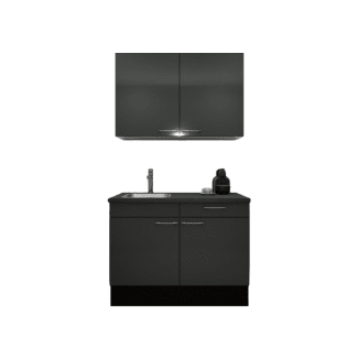 Product afbeelding voor Procasa Keuken 120cm Compleet Dark Grey Spoelbak Links