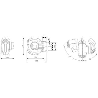 Product afbeelding voor Mavel Afzetlint 20m Rood/Wit Gestreept Haspel