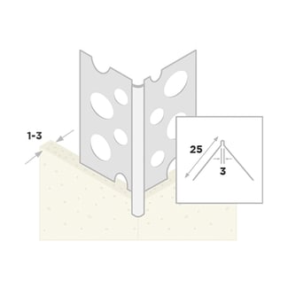 Product afbeelding voor Ripstaal Hoekbeschermer 1030 0,5 180cm 1-3mm Aluzink