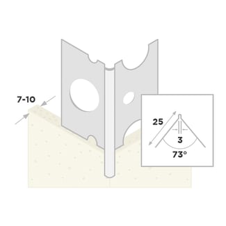 Product afbeelding voor Ripstaal Hoekbeschermer 1040 300cm 7-10mm Aluzink