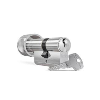 Product afbeelding voor DOM Profielcilinder Met Knop 333 Plura Dubbel 30/30mm Messing Vernikkeld Mat SKG2