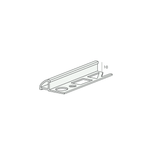 Product afbeelding voor Proround Tegelprofiel 10mm 300cm Aluminium Geanodiseerd