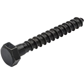 Product afbeelding voor Blackline Houtdraadbout 8x60mm Zeskantkop SW-13 DIN571 Hcp-Coating Zwart 25st