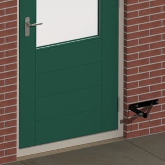 Product afbeelding voor GB Deuropvangbeugel 40x4mm Epoxycoating Zwart 74953B