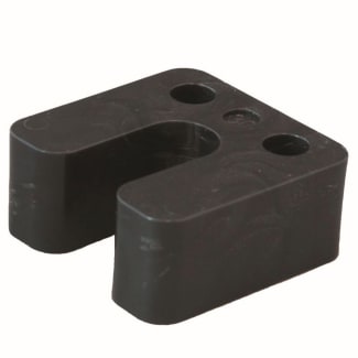 Product afbeelding voor GB Drukplaat Met Sleuf 30mm Kunststof Zwart 48st 34770