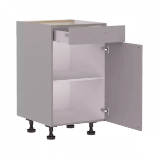 Product afbeelding voor Bruynzeel Atlas Onderkast WI12 Wit 50cm Linksdraaiend 1 Antaro-Lade Gedempt 1 Plank FSC Mix Credit