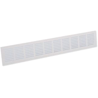 Product afbeelding voor Plintrooster 500x80mm Aluminium Wit