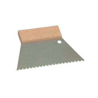Product afbeelding voor Super Prof Lijmkam Driehoeksvertanding 4,5x3,5x4mm 180mm Met Houten Greep
