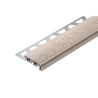 Product afbeelding voor Schlüter TREP-V42 Draagprofiel R10 9mm 100cm Alu Bruut Mat Geanodiseerd Zacht perzik TVL42SP90/100