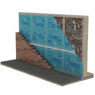 Product afbeelding voor Miofol 125G 1,5x50m Geperforeerd Dampdoorlatend Waterkerend