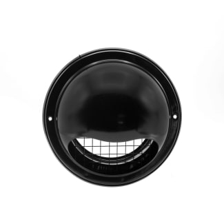 Product afbeelding voor Buitenrooster Bol Model 125mm Grofmazig Gaas RVS Zwart