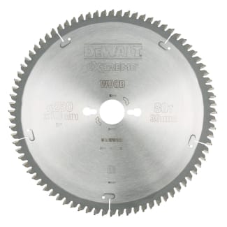 Product afbeelding voor DeWALT Cirkelzaagblad Extreme DT4287QZ S40 250x30x3mm 80tands Trapeziumvlaktand