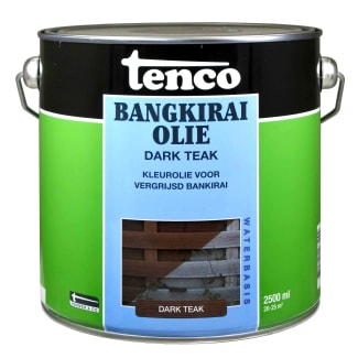 Product afbeelding voor Tenco Bangkirai Olie Waterbasis 2.5L Dark Teak