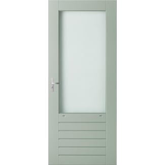 Product afbeelding voor Weekamp Stapeldorpeldeur PR Hardwood WK046 93x211.5cm Borstwering 66.4cm Wit Gegrond FSC Mix 70%