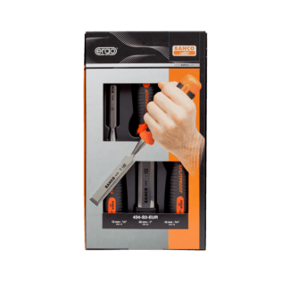 Product afbeelding voor Bahco Steekbeitelset Ergo 434 12-18-25mm 3-Delig