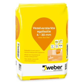 Product afbeelding voor Weber Floor Fiber Vezelversterkte Egalisatie 4-30mm 25kg