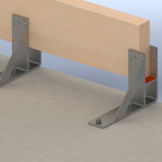Product afbeelding voor GB F-anker 80x8mm 275x400mm Houtmaat 71mm Thermisch Verzinkt 07981