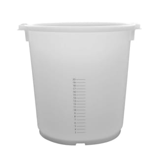 Product afbeelding voor Kreuwel speciekuip-mengkuip 35 liter Transparant 40x40cm met maatverdeling 3 t-m 20 liter