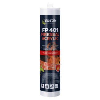 Product afbeelding voor Bostik Acrylaatkit FP401 Fireseal Acrylic 310ml Wit