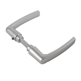 Product afbeelding voor AMI Deurkruk 332 Blokmodel 38/42mm F1 Aluminium Met Boutjes