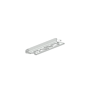 Product afbeelding voor Proround Tegelprofiel 6mm 300cm Kunststof Briljantwit