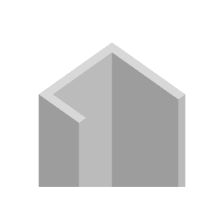 Product afbeelding voor U-Profiel 10x13x20mm 300cm Met Zelfklevend Foamtape 12mm