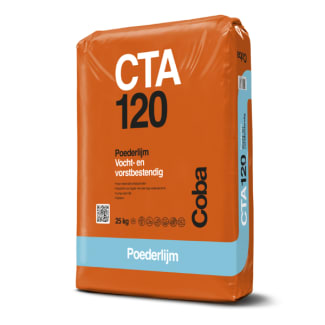 Product afbeelding voor Coba CTA120 Poederlijm Vocht- En Vorstbestendig 25kg Grijs