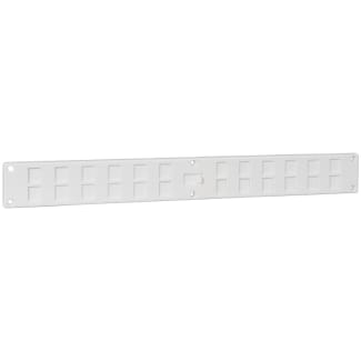 Product afbeelding voor Schuifrooster Afsluitbaar 370x40mm Kunststof Wit