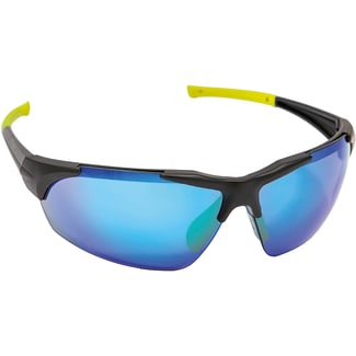 Product afbeelding voor iSpector Veiligheidsbril Halton Montuur Zwart/Geel Lens Flash-blauw