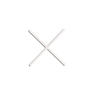Product afbeelding voor Rubi Tegelkruisje 1mm 300st Wit